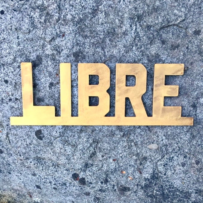 Palabras en metal para decoración