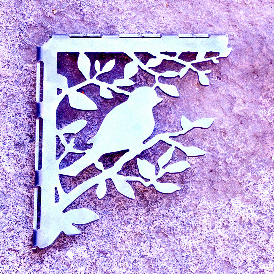 Hermoso diseño para repisa de pieza, pajarito en rama, naturaleza dentro del hogar, orden y organización, estanterías 