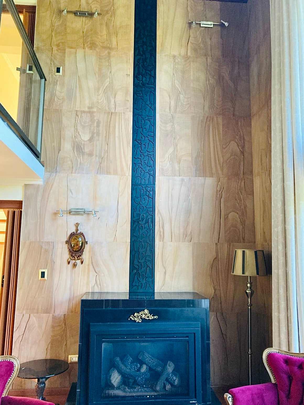 Protección tubo de chimenea, celosía para cubrir espacios