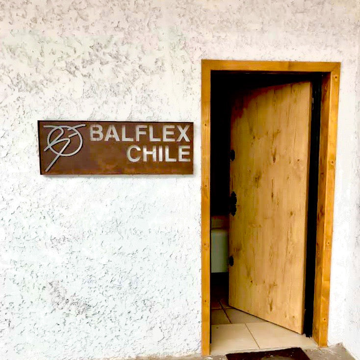 Letrero personalizado para empresa Balflex Chile